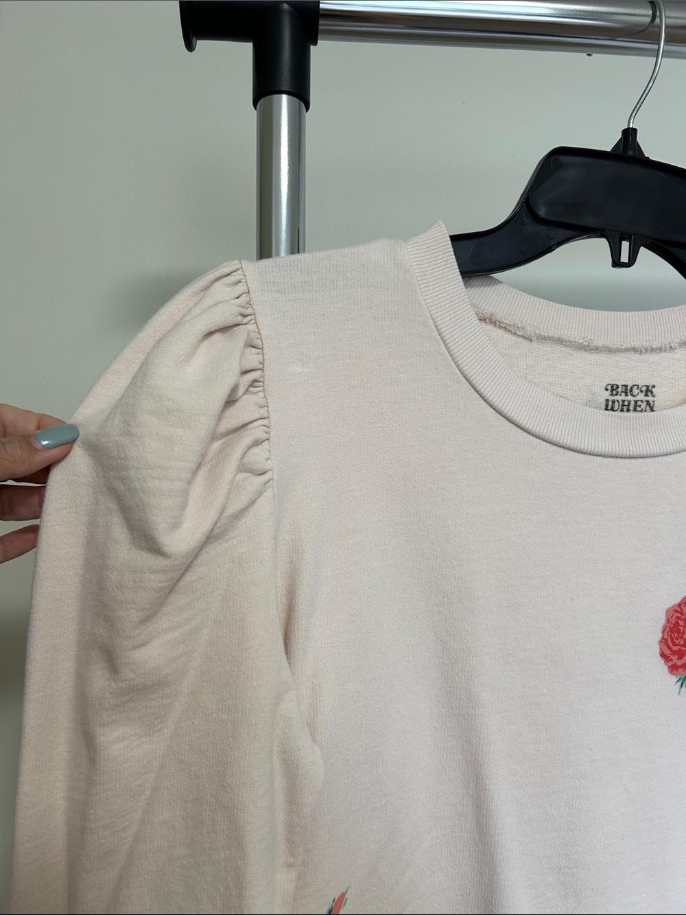 Puff-Sleeve Sweatshirt - Picture 8 of 10